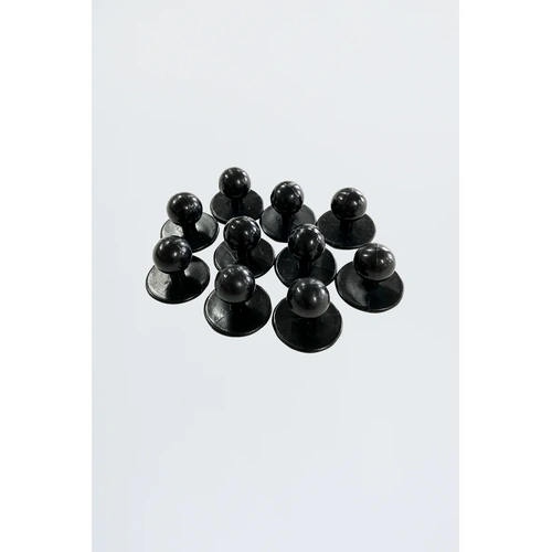 Aussie Chef Stud Buttons – Black Pack of 10