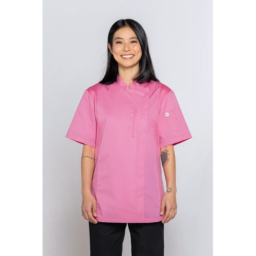Alex Zipper Chef Jacket Pink XS