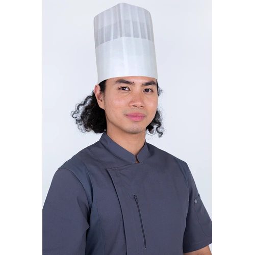 Chef Hat Disposable Flat 23cm