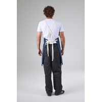 CHEF WORKS BYRON CANVAS CROSS BACK APRON NAVY