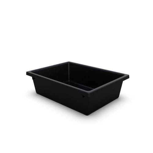 13L Food Safe Storage Crate | Commercial Food Grade Crate [Colour: Black]