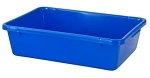 A PLUS 13 LTR STACKING NESTING CRATE, BLUE