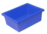 A PLUS 22 LTR STACKING NESTING CRATE, BLUE