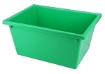 A PLUS 22 LTR STACKING NESTING CRATE, GREEN