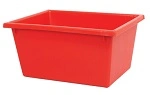 A PLUS 22 LTR STACKING NESTING CRATE, RED