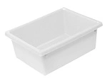 A PLUS 22 LTR STACKING NESTING CRATE, WHITE