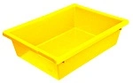 A PLUS 13 LTR STACKING NESTING CRATE, YELLOW