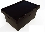 SECURITY CRATE 68 LITRE BLACK / BLACK LID