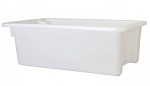 A PLUS 32 LTR STACKING NESTING CRATE, WHITE