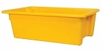 A PLUS 32 LTR STACKING NESTING CRATE, YELLOW