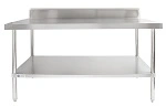 KK S/ST WORKBENCH W/ 150mmH SPLASHBACK 1800mmW