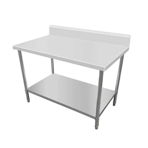 Kitchen Knock AWS-0660 Stainless Steel Work Bench with Splashback 600 x 600mm