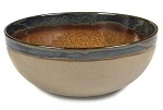 SERAX ROUND BOWL SURFACE LARGE RUSTY BROWN