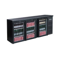 BLACK MAGIC THREE-DOOR BAR COOLER, DELUXE SERIES 