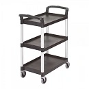 CAMBRO BLACK SERVICE CART 3 TIER
