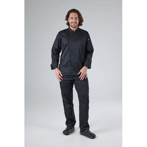 Chef Works Mens Hartford Black Zipper Jacket
