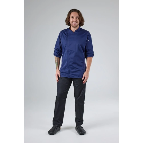 Chef Works Mens Hartford Navy Zipper Jacket