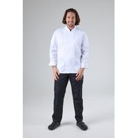 CHEF WORKS MENS HARTFORD WHITE ZIPPER JACKET
