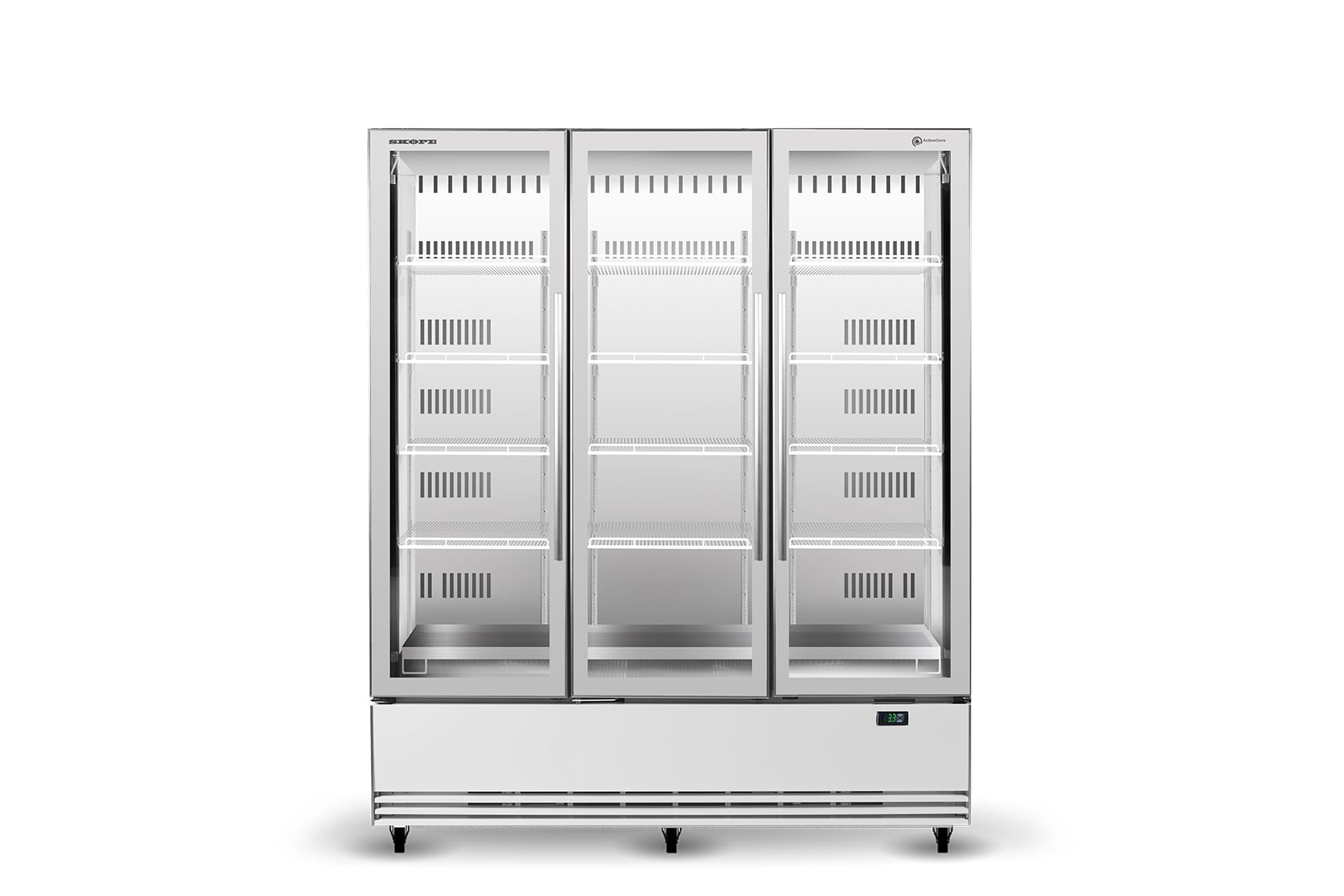 SKOPE 3 DOOR UPRIGHT DRINKS FRIDGE 1433 LITRE WHITE