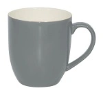 BREW MUG 380ml FRENCH GREY / WHITE