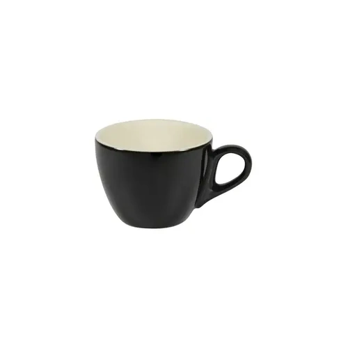 BREW LARGE FLAT WHITE CUP 220ml ONYX / WHITE