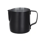 BREW MILK FROTHING JUG POWDER COAT BLACK S/ST 350ml 