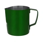BREW MILK FROTHING JUG POWDER COAT GREEN S/ST 600ml 
