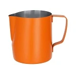 BREW MILK FROTHING JUG POWDER COAT ORANGE S/ST 600ml 