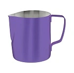 BREW MILK FROTHING JUG POWDER COAT PURPLE S/ST 600ml 