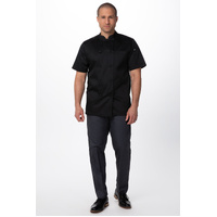 CHEF WORKS CANBERRA BLK S/S JACKET XL