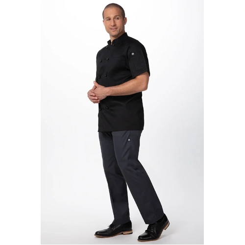 Chef Works Canberra Blk S/S Jacket