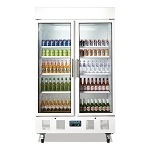POLAR UPRIGHT DOUBLE DOOR DISPLAY FRIDGE 944LTR WHITE