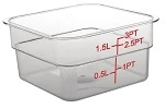 VOGUE POLYCARB. SQUARE STORAGE CONTAINER 1.5LTR
