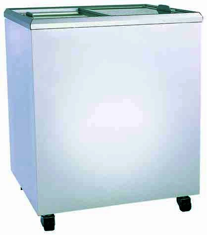 BROMIC FLAT GLASS TOP CHEST FREEZER 191LTR