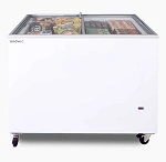 BROMIC FLAT GLASS TOP CHEST FREEZER 296 LITRE