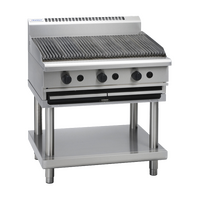 WALDORF 8900 SERIES 900mm GAS CHARGRILL W/ LEG STAND 