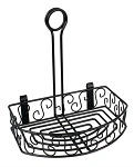 OLYMPIA WIRE CONDIMENT HOLDER WITH MENU CLIP