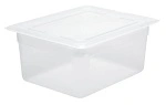 CHEF INOX GN CONTAINER POLYPROP CLEAR 1/2 SIZE 150mm