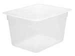 CHEF INOX GN CONTAINER POLYPROP CLEAR 1/2 SIZE 200mm