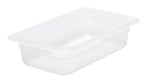 CHEF INOX GN CONTAINER POLYPROP CLEAR 1/4 SIZE 65mm