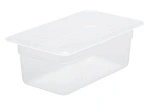CHEF INOX GN CONTAINER POLYPROP CLEAR 1/4 SIZE 100mm