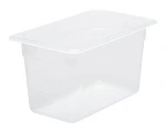 CHEF INOX GN CONTAINER POLYPROP CLEAR 1/4 SIZE 150mm