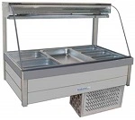 ROBAND CURVED GLASS COLD FOOD DISPLAY 