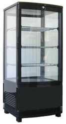 EXQUISITE 4 SIDED GLASS COUNTER TOP DISPLAY FRIDGE