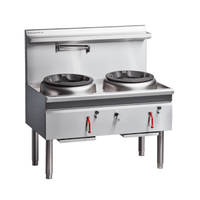 COBRA TWO HOLE GAS WATERLESS WOK WITH DUCKBILL