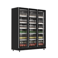 EXQUISITE 3 DOOR UPRIGHT DISPLAY FRIDGE 1100 LITRE