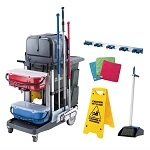 OATES JC-3000ZXG PLATINUM JANITORS CART THE WORKS KIT 