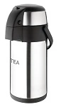 PUMP ACTION AIRPOT S/ST PUSH BUTTON 3 LTR TEA" "