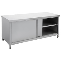 MODULAR S/ST WORK BENCH WITH DOORS
