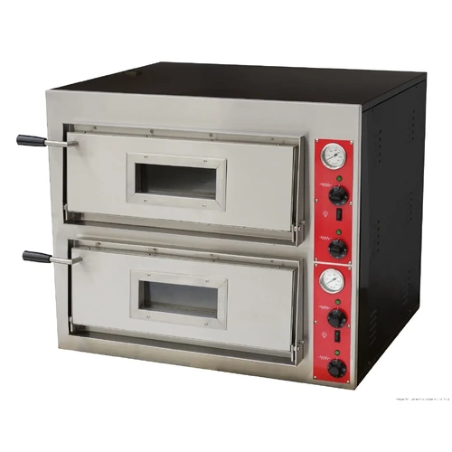 BakerMax Black Electric Panther Pizza Deck Oven - EP-2E